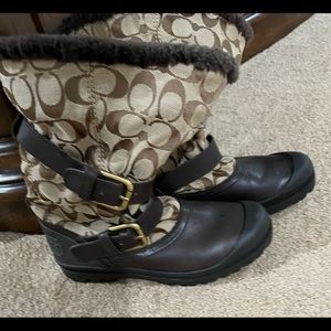 Used Coach rain boots size 6